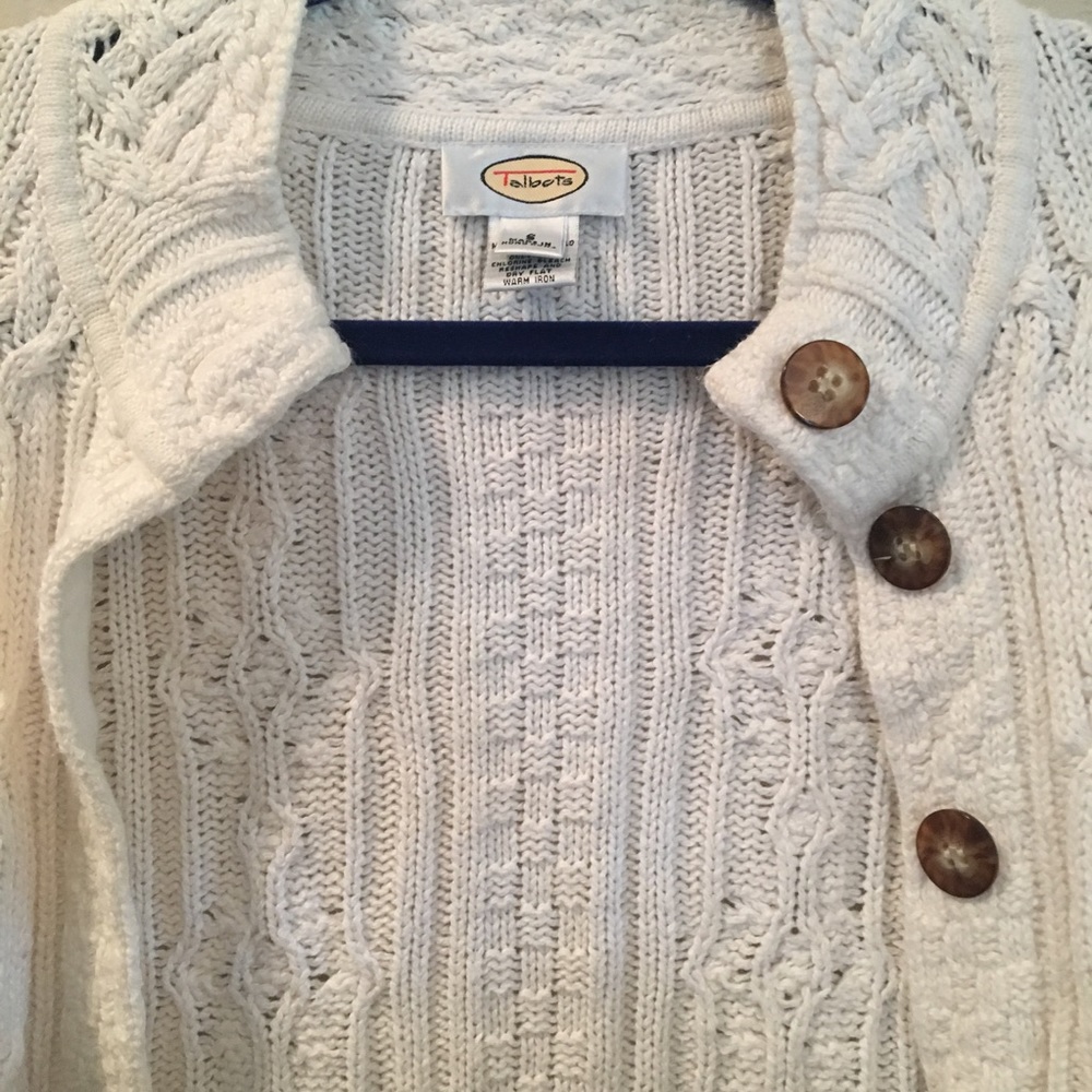 Talbots White Cardigan - Picture 3 of 3